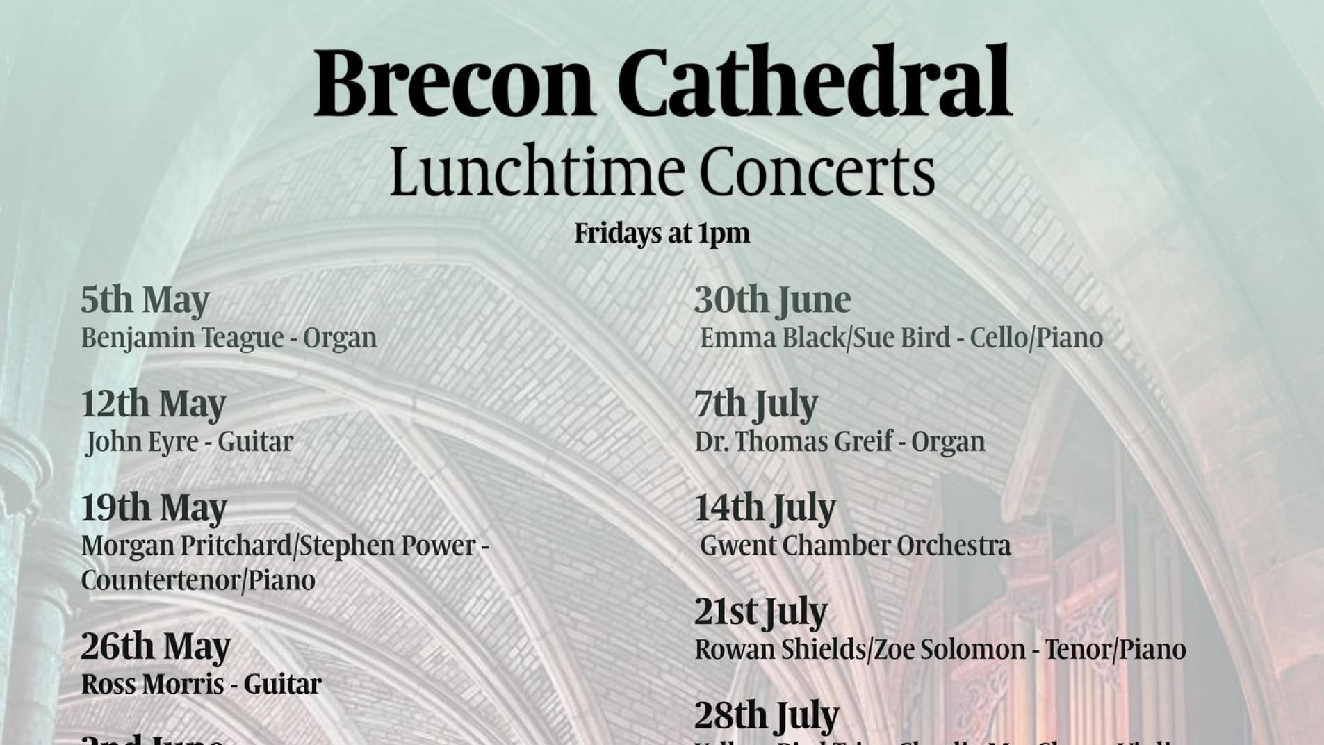 Brecon Cathedral Friday Lunchtime Concerts Brecon Story
